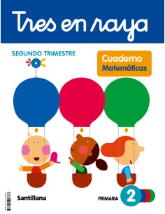 CUADERNO MATEMATICAS 2 2ºPRIMARIA TRES EN RAYA GLOBALIZADO 2023